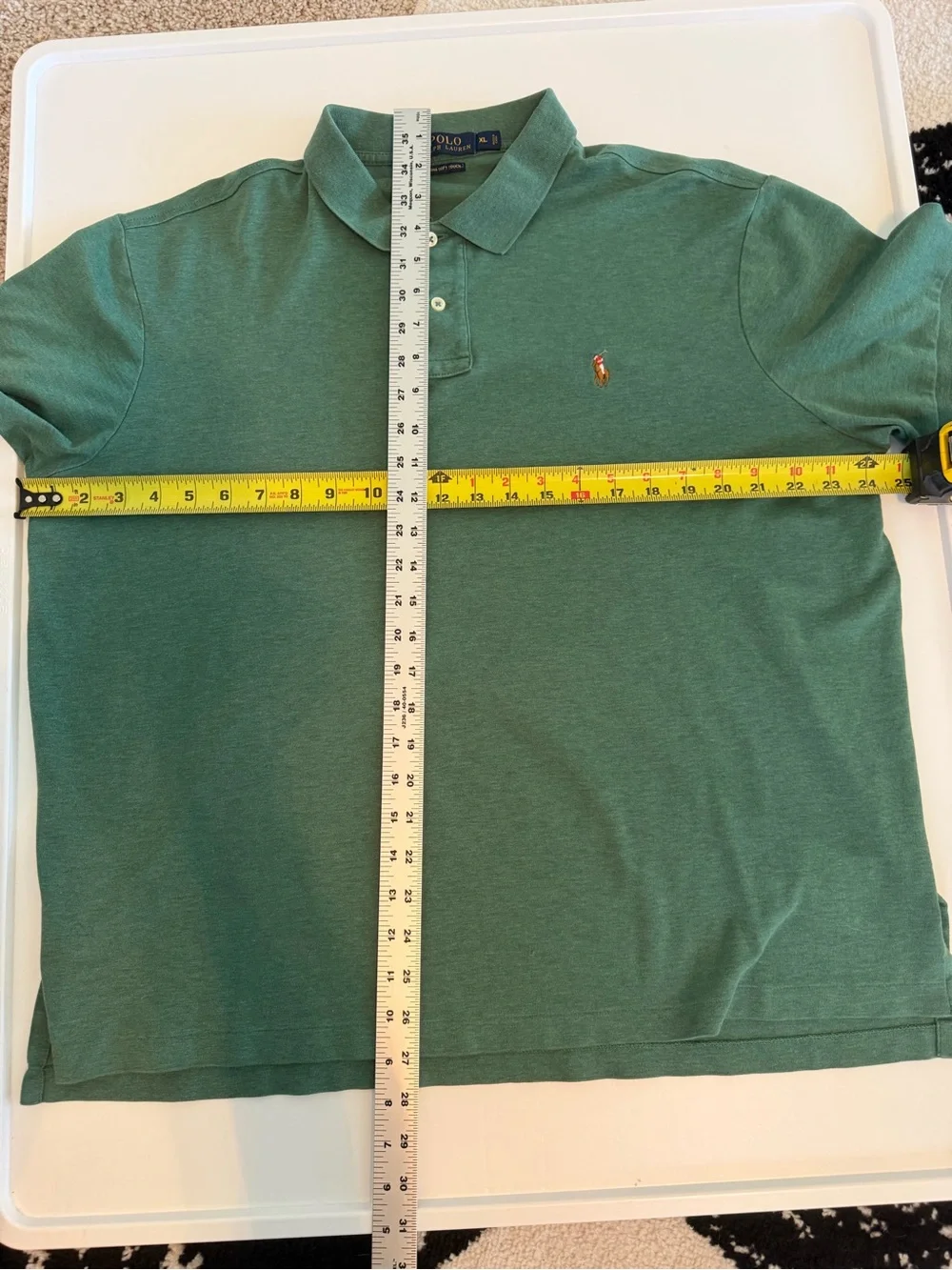 Ralph Lauren Green Short-Sleeve Golf Polo with Embroidered Pony XL
